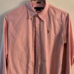 Ralph Lauren Women's Pink Button Down Shirt